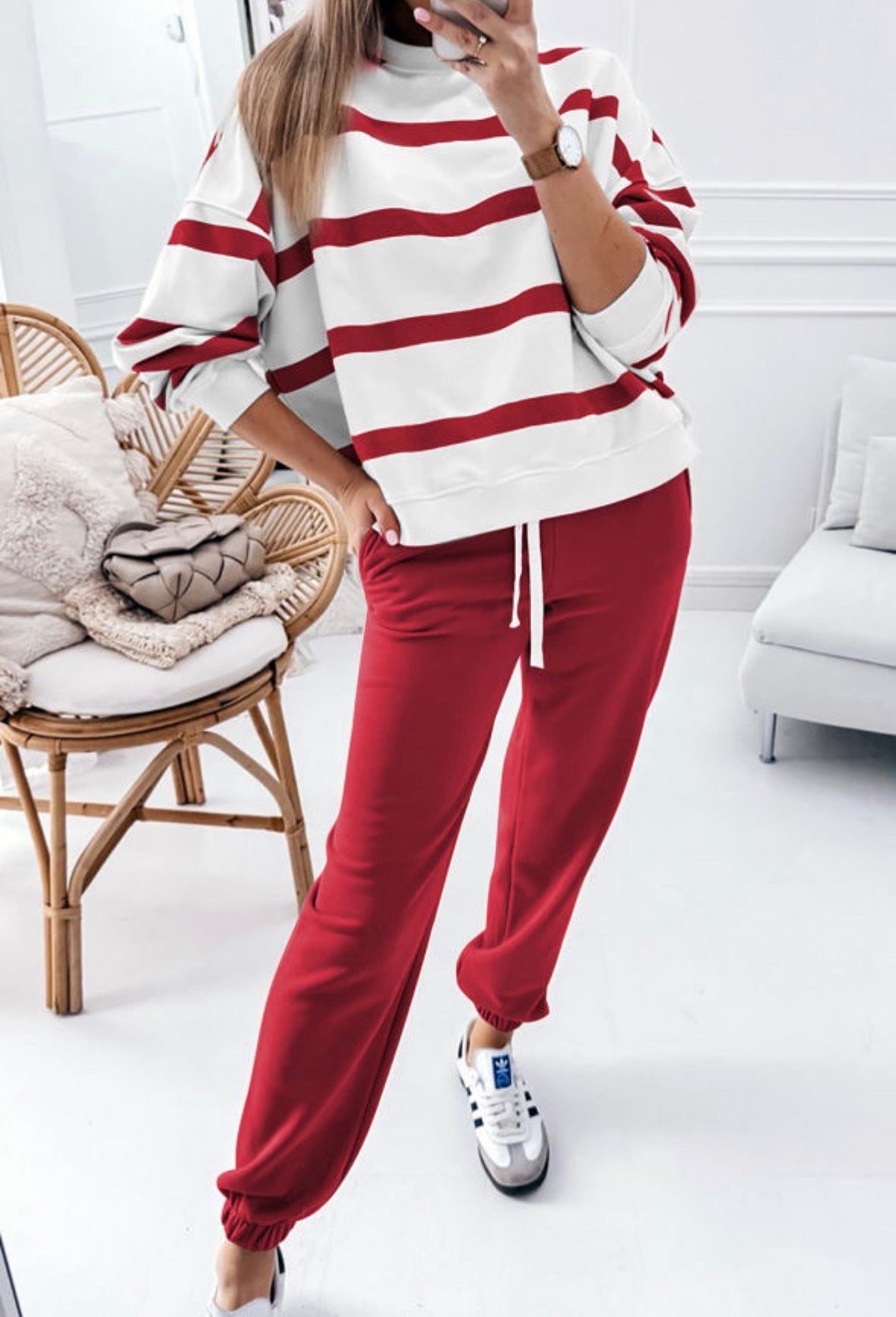 Striped Jogger Set