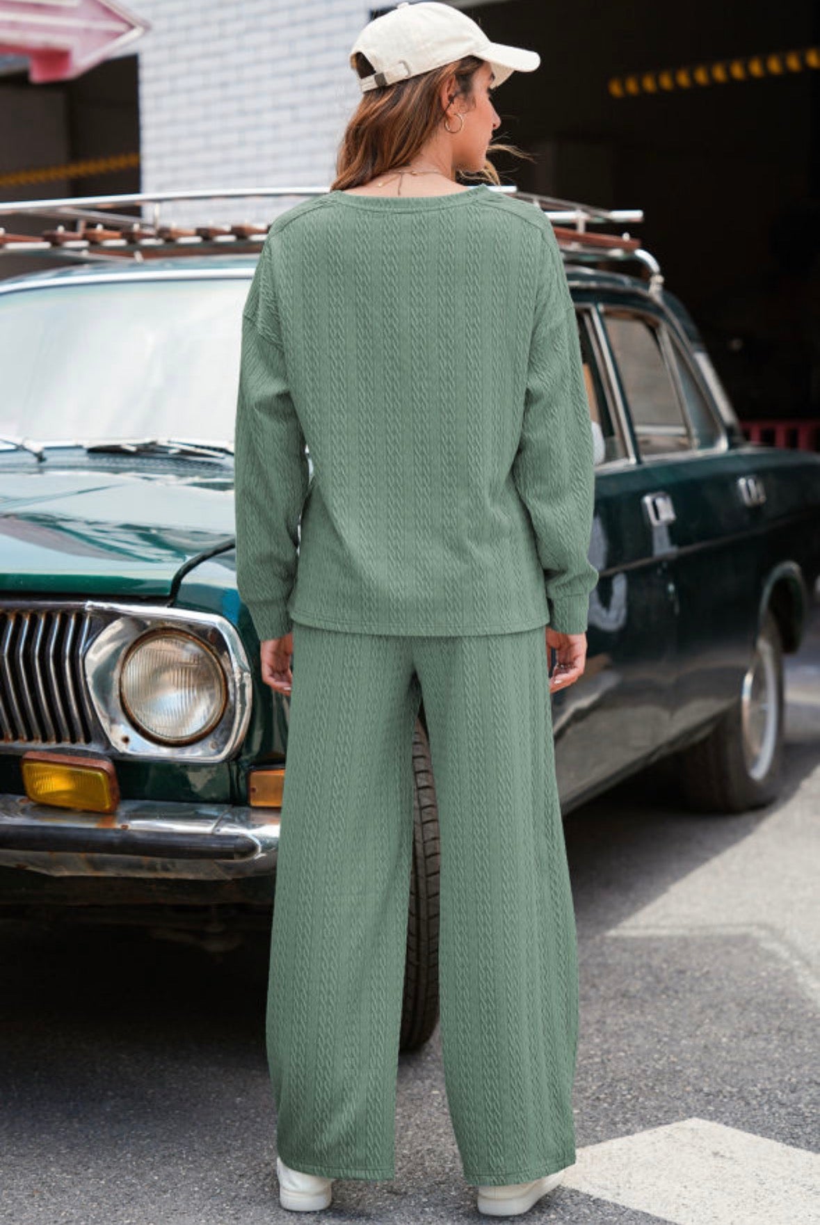 Sea Green Comfy Two Piece Set