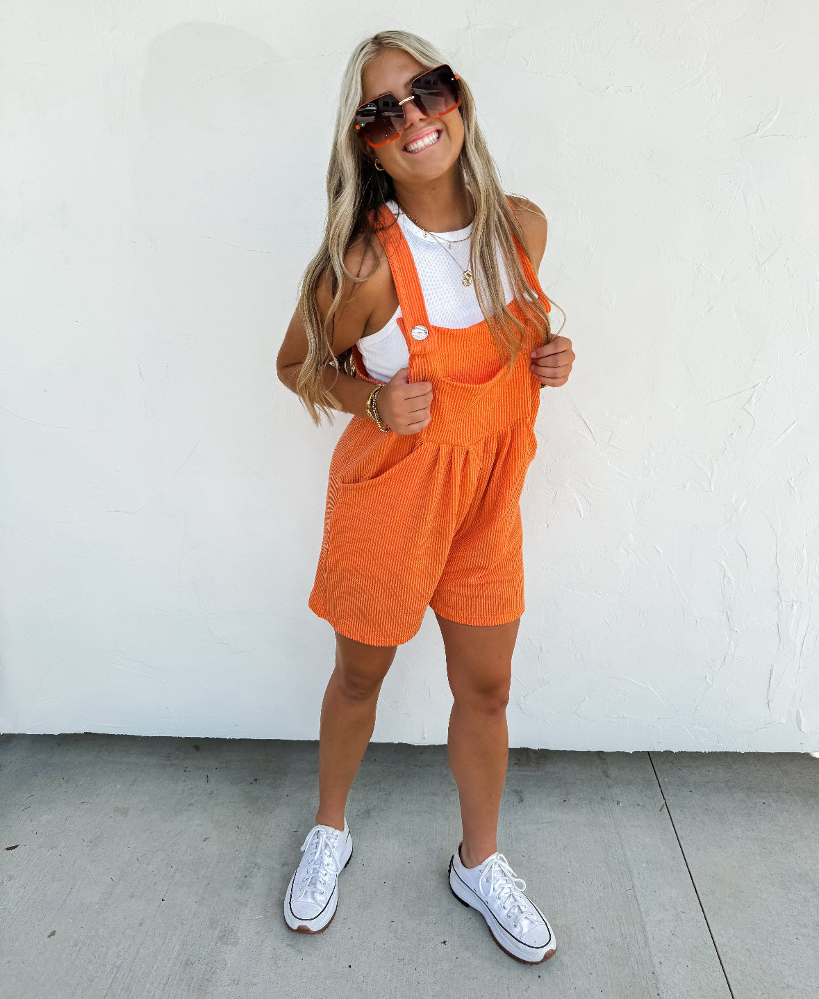 Orange Corded Jumper