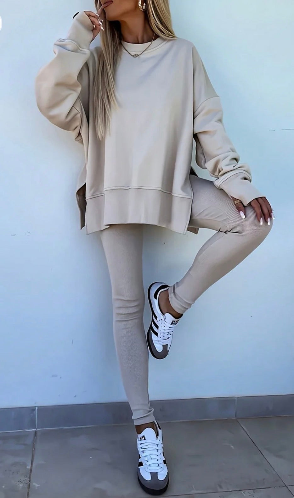 Oversize Ribbed Set