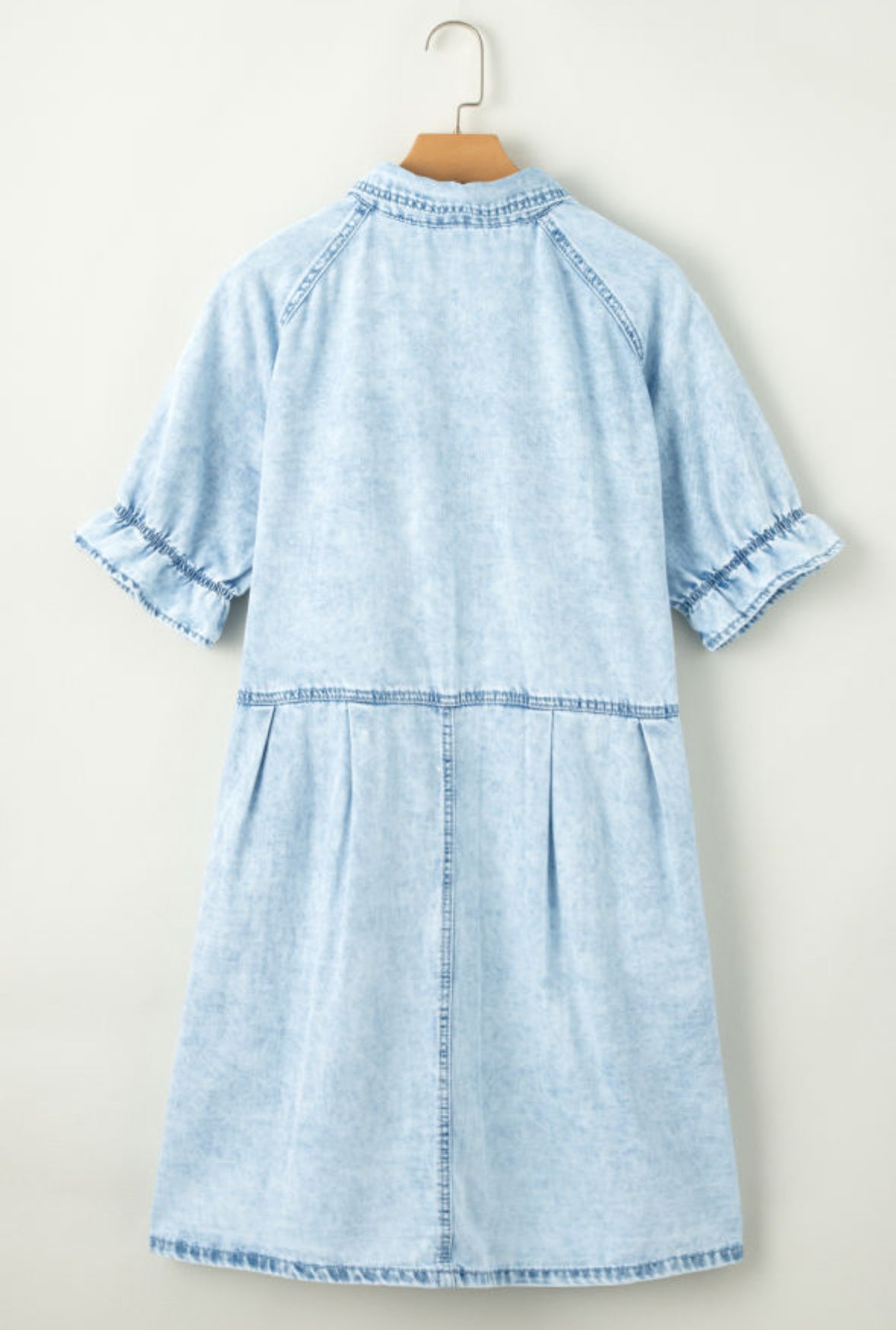 Chambray/Denim Acid Wash Dress