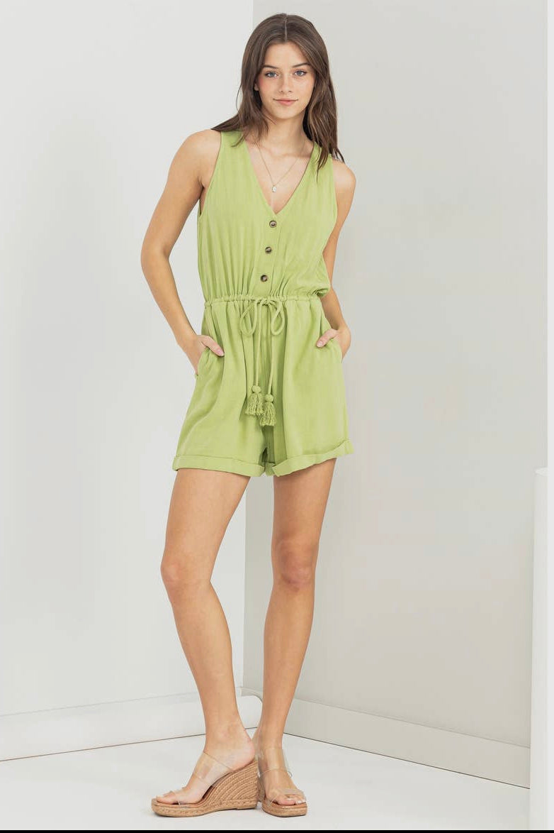 Tina Green Romper✨