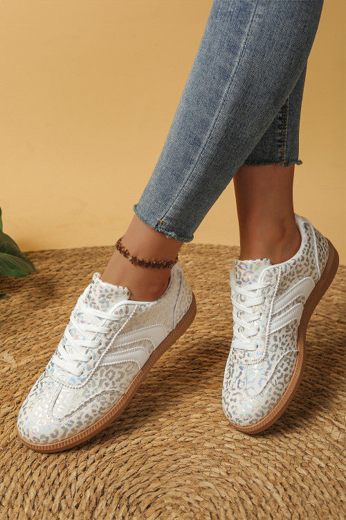 Shimmery Leopard Sneakers RTS
