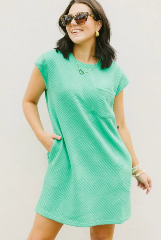 Mint Green T-Shirt Dress