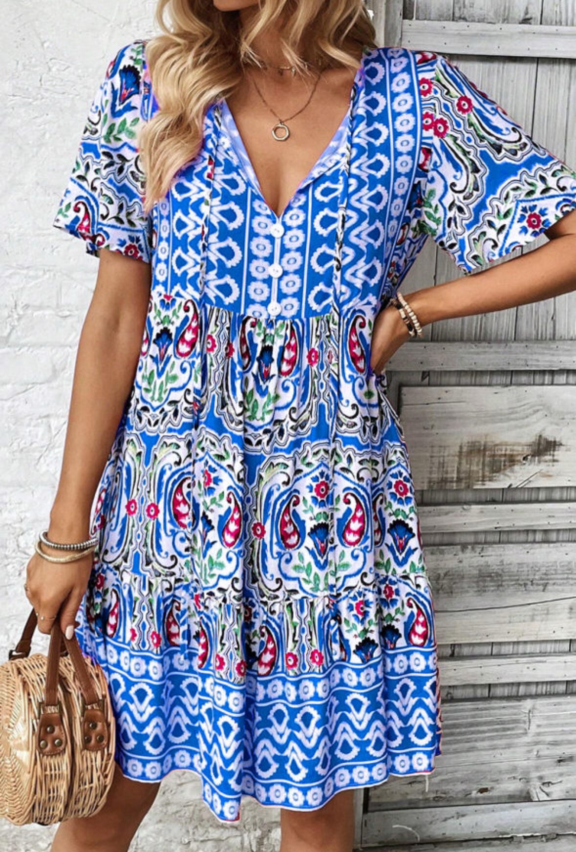 Raya - Boho Ruffle Dress