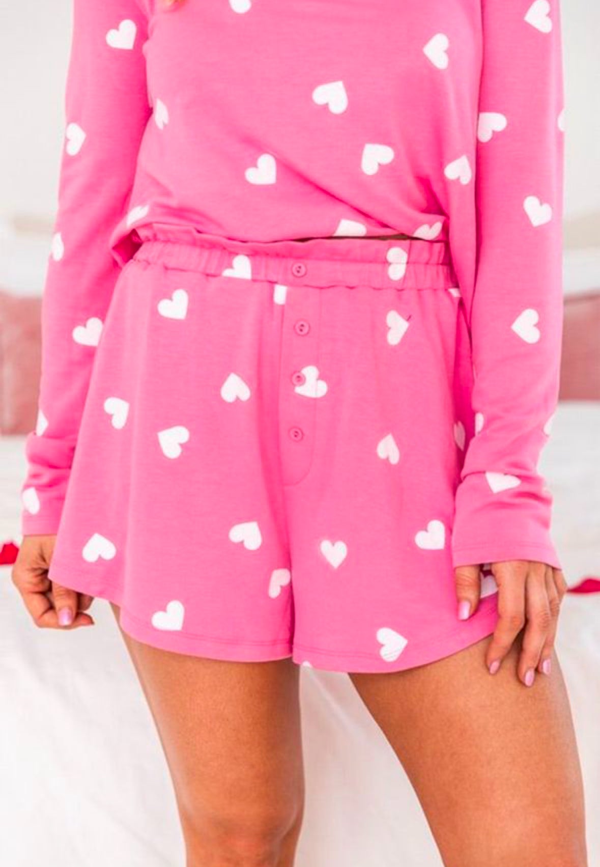 Pink Heart Lounge Set