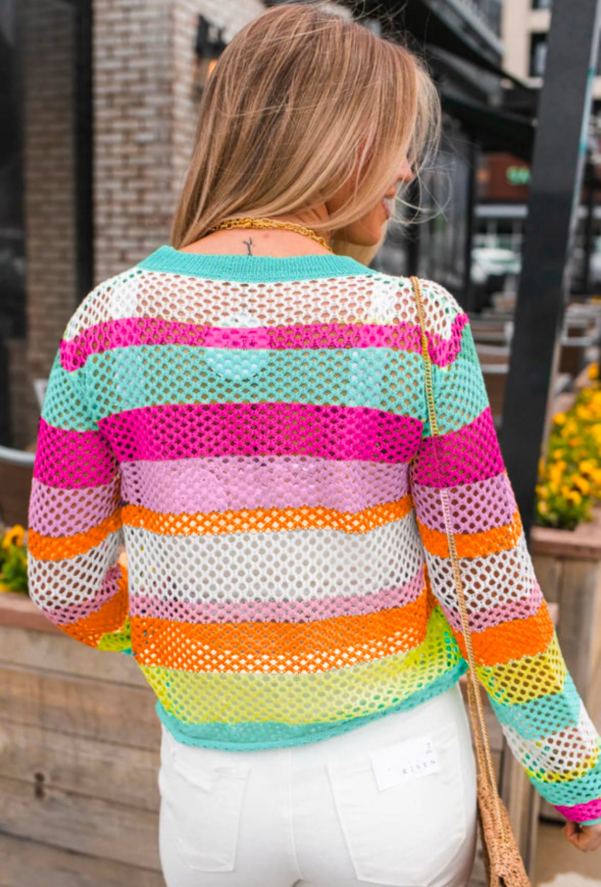 Multicolor Crochet Top