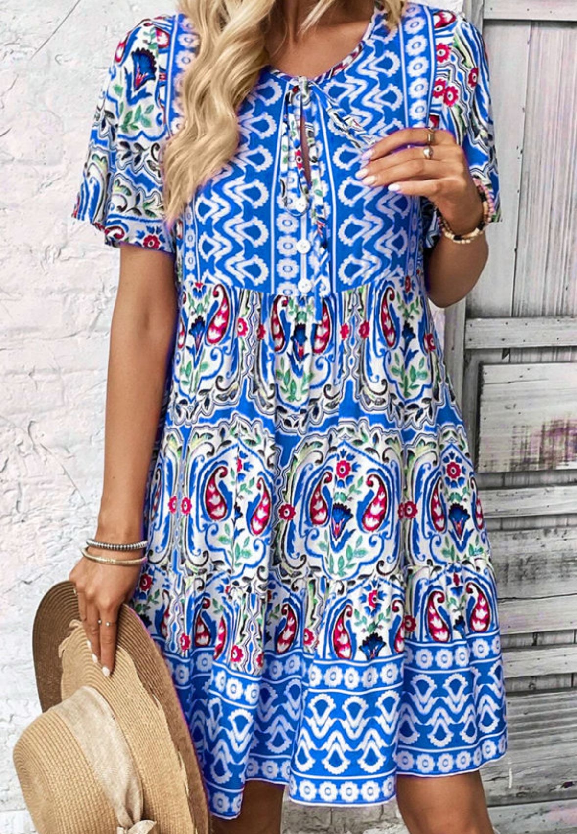 Raya - Boho Ruffle Dress