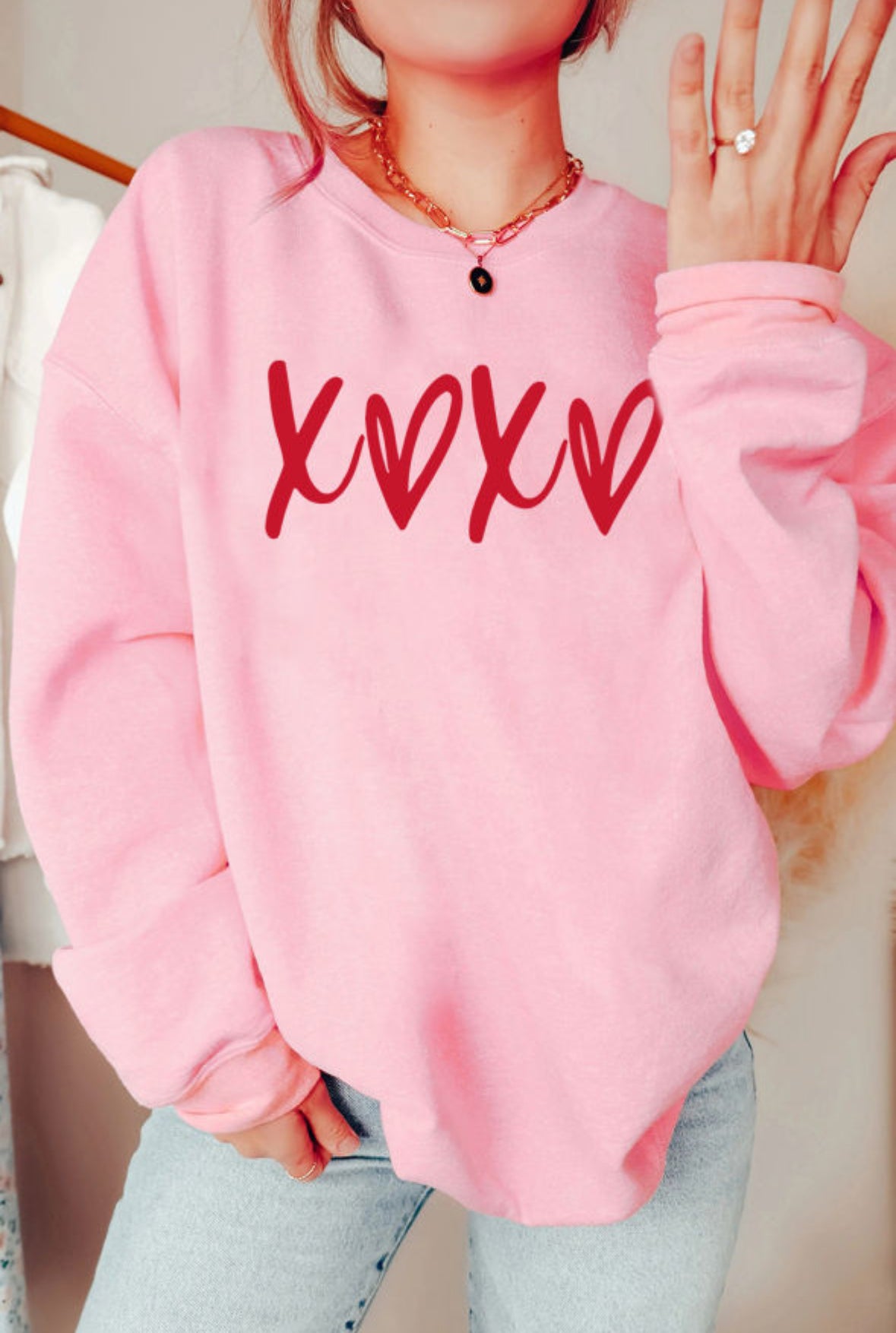 Pink X❤️X❤️ Graphic Sweatshirt *expected arrival 2/1*