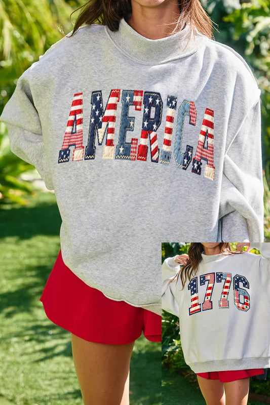 Grey AMERICA 1776 Reversible Sweatshirt RTS