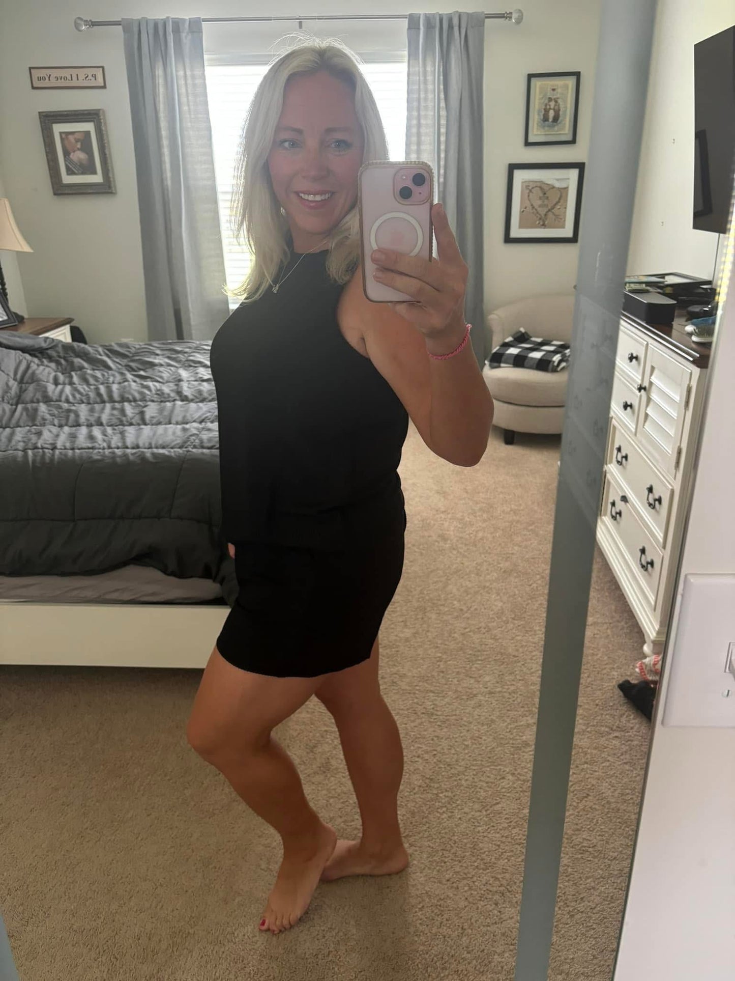 Paulina - Black Corded 2-Piece Set