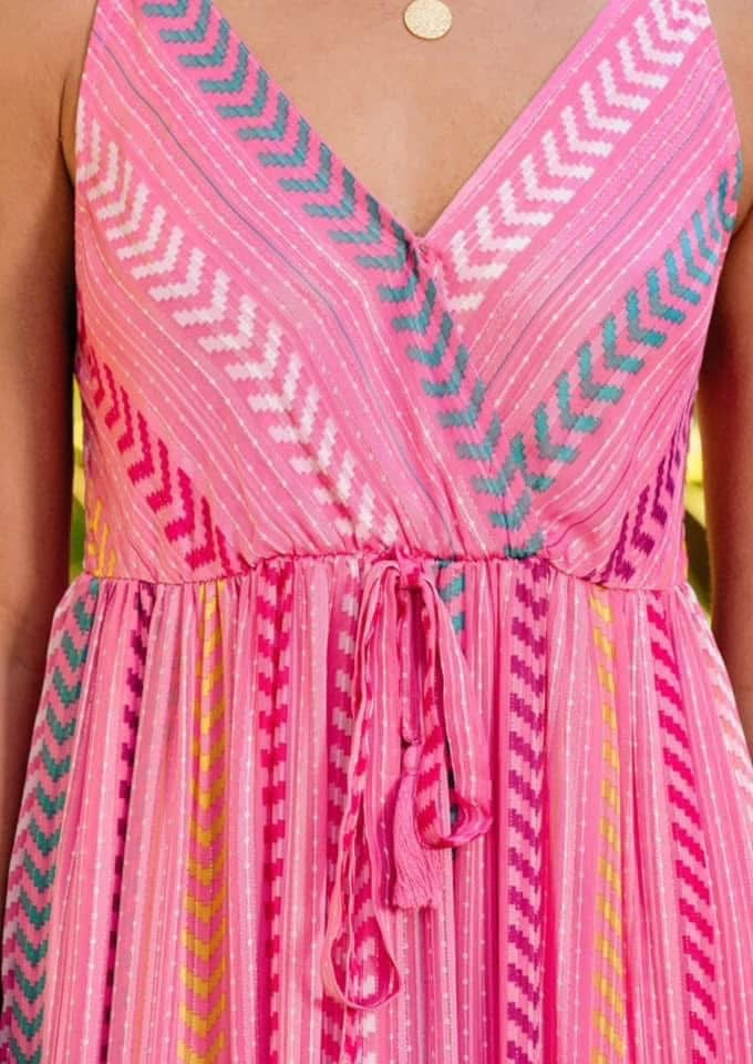Mavvy Pink Chevron Maxi